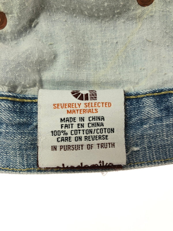 【中古品】【メンズ】 AKADEMIKS アカデミクス PATCHWORKS DENIM SHORTS パッチワーク デニム ショートパンツ ボトムス 157-260624-rt-01-tagh サイズ：38 カラー：インディゴ 万代Net店