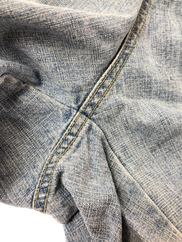 【中古品】【メンズ】 AKADEMIKS アカデミクス PATCHWORKS DENIM SHORTS パッチワーク デニム ショートパンツ ボトムス 157-260624-rt-01-tagh サイズ：38 カラー：インディゴ 万代Net店