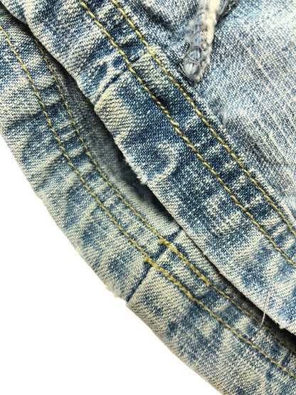 【中古品】【メンズ】 AKADEMIKS アカデミクス PATCHWORKS DENIM SHORTS パッチワーク デニム ショートパンツ ボトムス 157-260624-rt-01-tagh サイズ：38 カラー：インディゴ 万代Net店