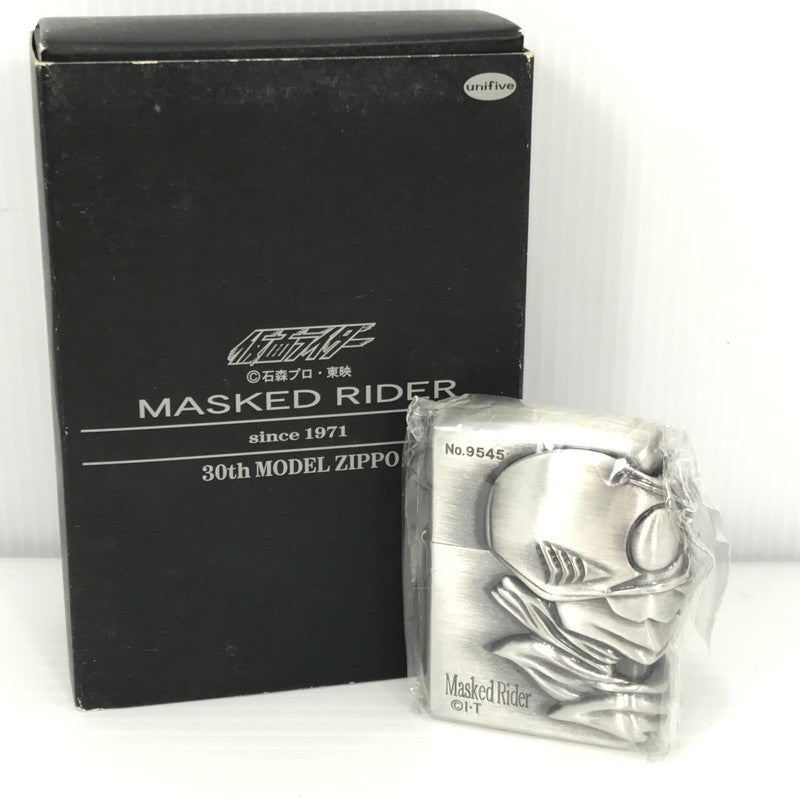 【中古美品】【メンズ】 ZIPPO ジッポ 30TH MODEL MASKED RIDER OIL LIGHTER NO.9545 30周年モデル 仮面ライダー オイルライター喫煙具 206-260626-rt-09-tagh カラー：シルバー 万代Net店