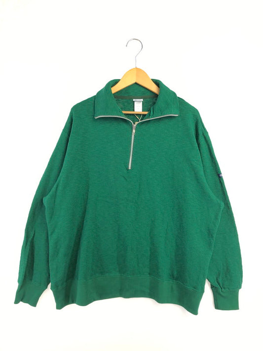 【中古美品】【メンズ】 TIEASY ティージー HALF ZIP KNIT TE002ZP ハーフ ジップ ニット トップス 140-260619-rt-08-tagh サイズ：4 カラー：グリーン 万代Net店