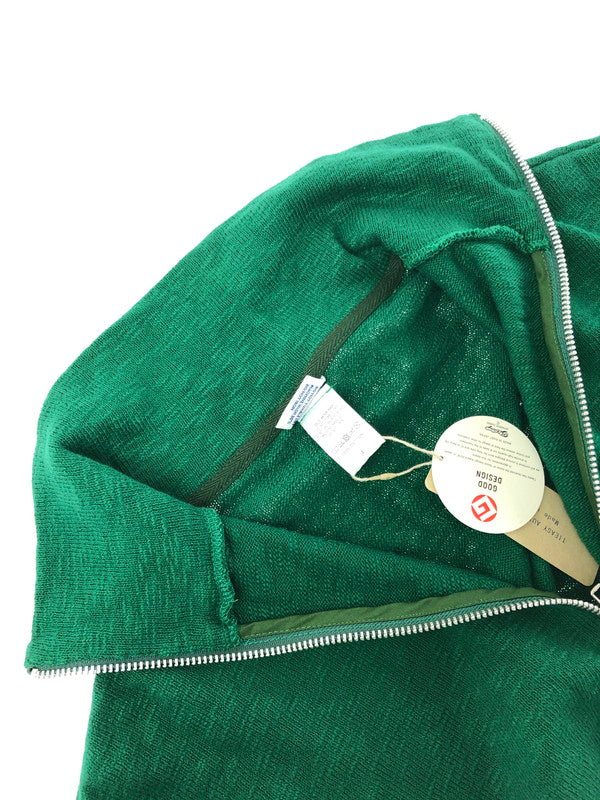 【中古美品】【メンズ】 TIEASY ティージー HALF ZIP KNIT TE002ZP ハーフ ジップ ニット トップス 140-260619-rt-08-tagh サイズ：4 カラー：グリーン 万代Net店