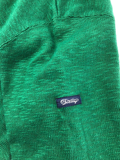 【中古美品】【メンズ】 TIEASY ティージー HALF ZIP KNIT TE002ZP ハーフ ジップ ニット トップス 140-260619-rt-08-tagh サイズ：4 カラー：グリーン 万代Net店