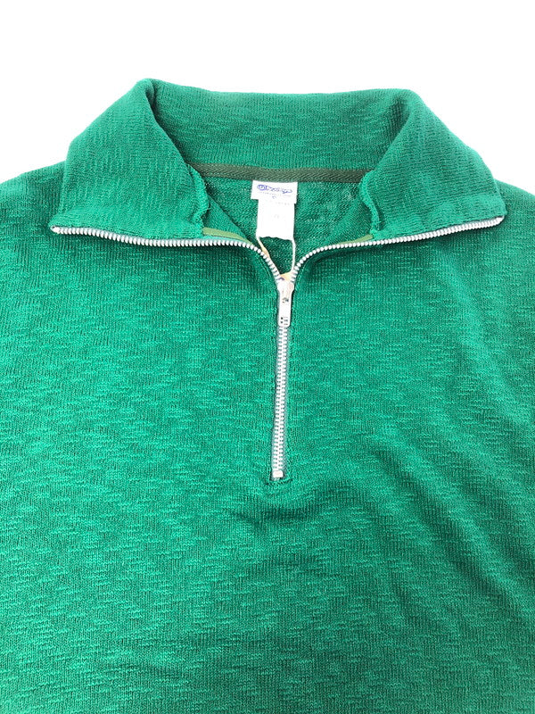 【中古美品】【メンズ】 TIEASY ティージー HALF ZIP KNIT TE002ZP ハーフ ジップ ニット トップス 140-260619-rt-08-tagh サイズ：4 カラー：グリーン 万代Net店