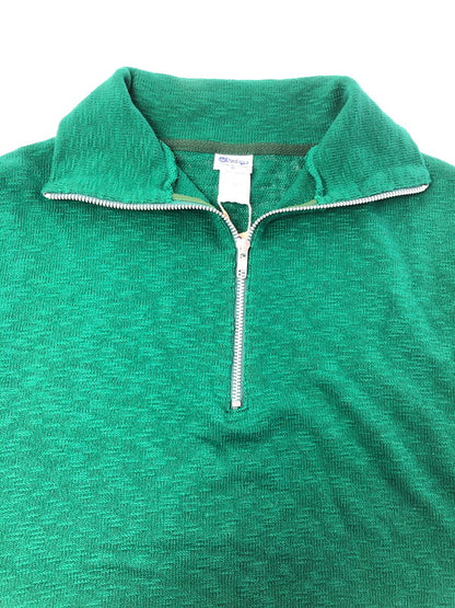 【中古美品】【メンズ】 TIEASY ティージー HALF ZIP KNIT TE002ZP ハーフ ジップ ニット トップス 140-260619-rt-08-tagh サイズ：4 カラー：グリーン 万代Net店