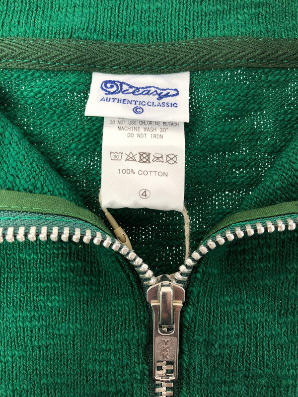 【中古美品】【メンズ】 TIEASY ティージー HALF ZIP KNIT TE002ZP ハーフ ジップ ニット トップス 140-260619-rt-08-tagh サイズ：4 カラー：グリーン 万代Net店
