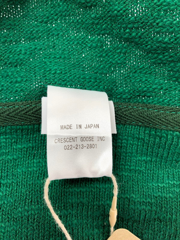 【中古美品】【メンズ】 TIEASY ティージー HALF ZIP KNIT TE002ZP ハーフ ジップ ニット トップス 140-260619-rt-08-tagh サイズ：4 カラー：グリーン 万代Net店
