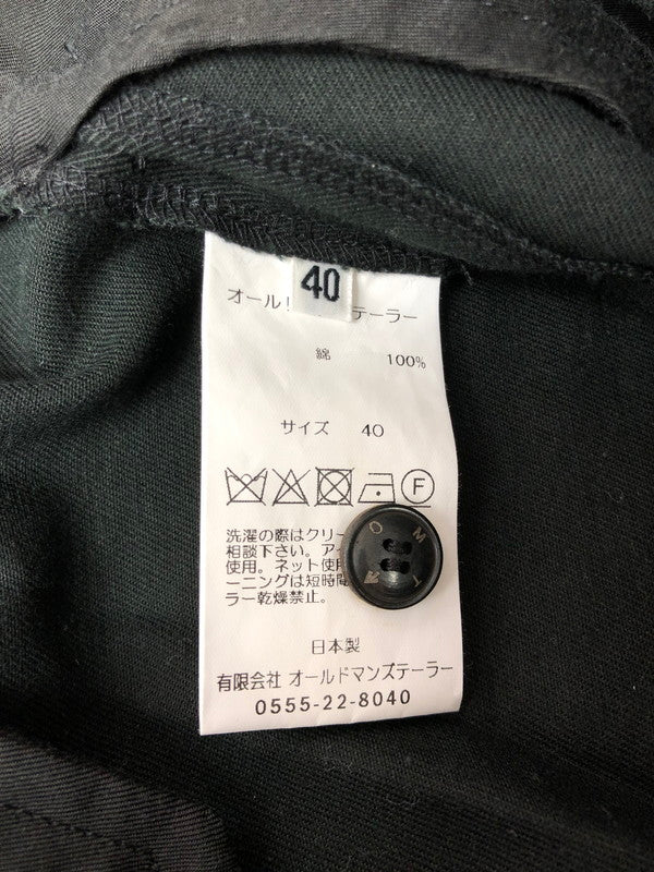 【中古品】【メンズ】 OLD MAN'S TAILOR オールド マンズ テーラー PANTS OMT-AW949 パンツ ボトムス 158-260624-rt-28-tagh サイズ：40 カラー：ブラック 万代Net店