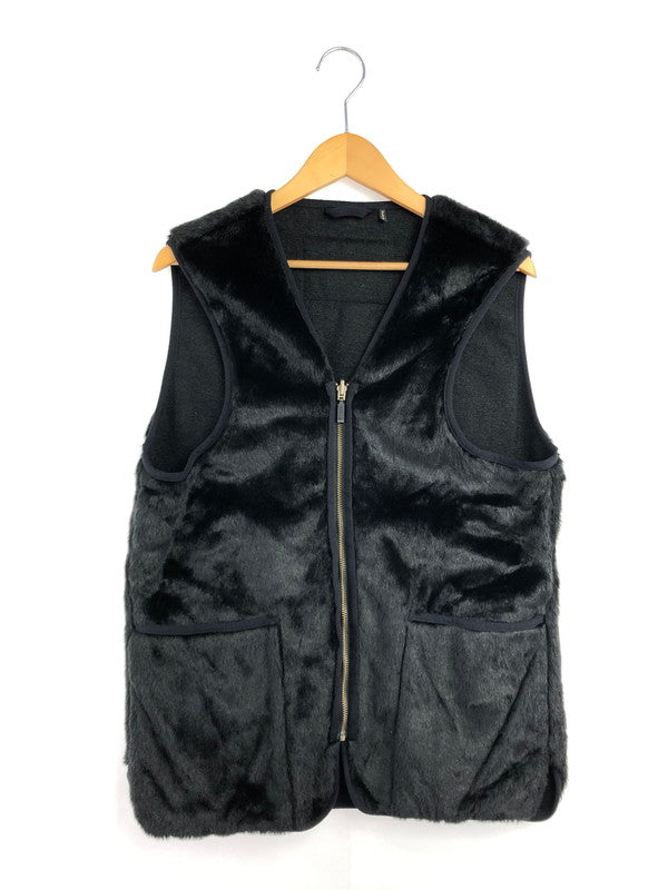 【中古品】【メンズ】 BARBOUR バブアー REVERSIBLE FUR VEST リバーシブル ファー ベスト アウター 144-260622-na-21-tagh サイズ：38 カラー：ブラック 万代Net店