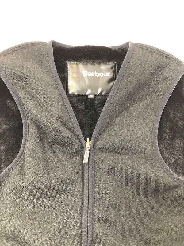 【中古品】【メンズ】 BARBOUR バブアー REVERSIBLE FUR VEST リバーシブル ファー ベスト アウター 144-260622-na-21-tagh サイズ：38 カラー：ブラック 万代Net店