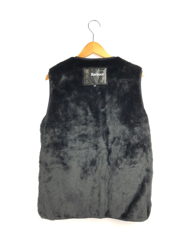 【中古品】【メンズ】 BARBOUR バブアー REVERSIBLE FUR VEST リバーシブル ファー ベスト アウター 144-260622-na-21-tagh サイズ：38 カラー：ブラック 万代Net店