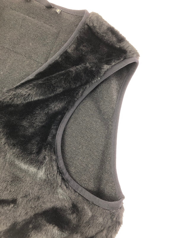 【中古品】【メンズ】 BARBOUR バブアー REVERSIBLE FUR VEST リバーシブル ファー ベスト アウター 144-260622-na-21-tagh サイズ：38 カラー：ブラック 万代Net店