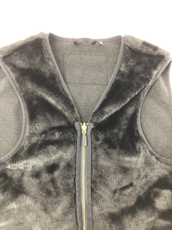【中古品】【メンズ】 BARBOUR バブアー REVERSIBLE FUR VEST リバーシブル ファー ベスト アウター 144-260622-na-21-tagh サイズ：38 カラー：ブラック 万代Net店