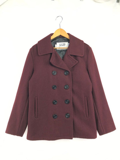 【中古品】【メンズ】 SCHOTT BROS ショット USA製 P COAT 7118 ピーコート アウター 145-260622-na-23-tagh サイズ：38 カラー：ボルドー 万代Net店