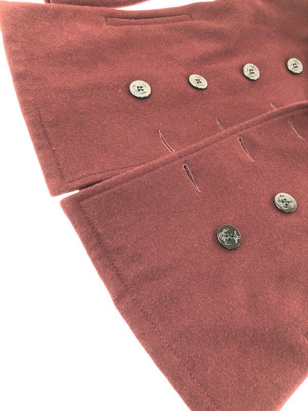 【中古品】【メンズ】 SCHOTT BROS ショット USA製 P COAT 7118 ピーコート アウター 145-260622-na-23-tagh サイズ：38 カラー：ボルドー 万代Net店