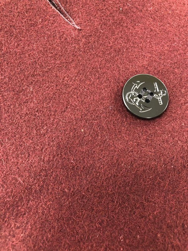【中古品】【メンズ】 SCHOTT BROS ショット USA製 P COAT 7118 ピーコート アウター 145-260622-na-23-tagh サイズ：38 カラー：ボルドー 万代Net店