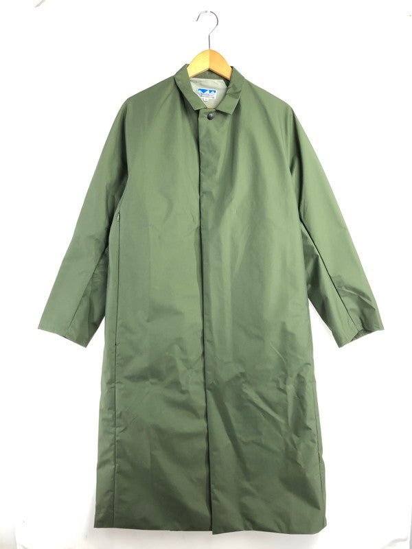 【中古品】【メンズ】 POWDERHORN MOUNTAINEERING パウダーホーン マウンテニアリング NYLON LONG COAT ナイロン ロングコート アウター 144-260622-na-24-tagh サイズ：M カラー：カーキ 万代Net店