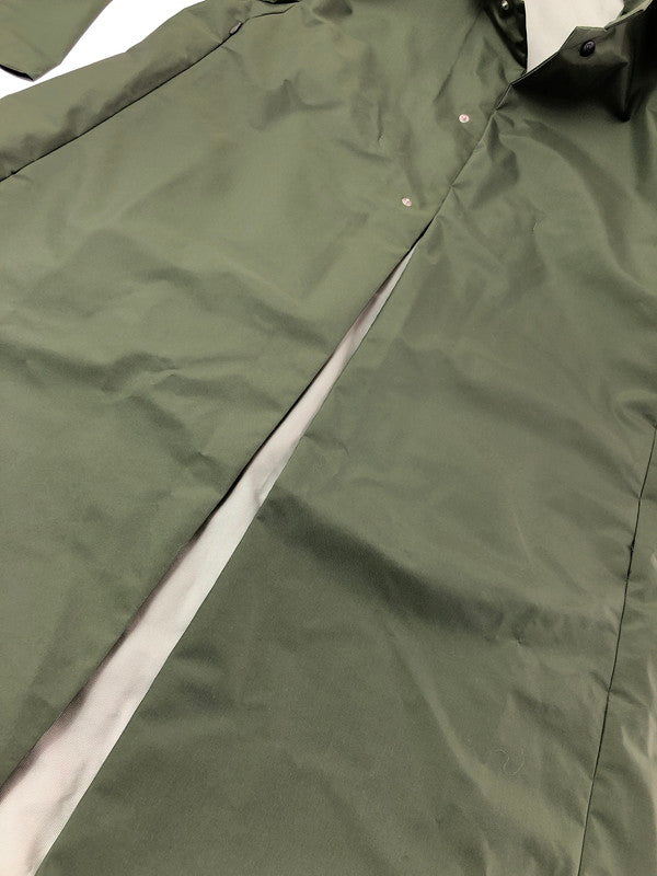 【中古品】【メンズ】 POWDERHORN MOUNTAINEERING パウダーホーン マウンテニアリング NYLON LONG COAT ナイロン ロングコート アウター 144-260622-na-24-tagh サイズ：M カラー：カーキ 万代Net店