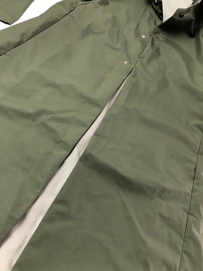 【中古品】【メンズ】 POWDERHORN MOUNTAINEERING パウダーホーン マウンテニアリング NYLON LONG COAT ナイロン ロングコート アウター 144-260622-na-24-tagh サイズ：M カラー：カーキ 万代Net店