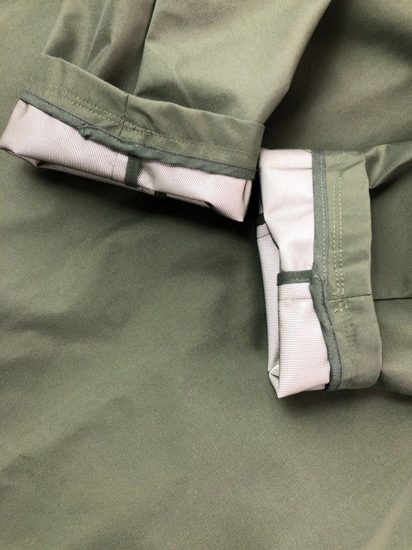 【中古品】【メンズ】 POWDERHORN MOUNTAINEERING パウダーホーン マウンテニアリング NYLON LONG COAT ナイロン ロングコート アウター 144-260622-na-24-tagh サイズ：M カラー：カーキ 万代Net店