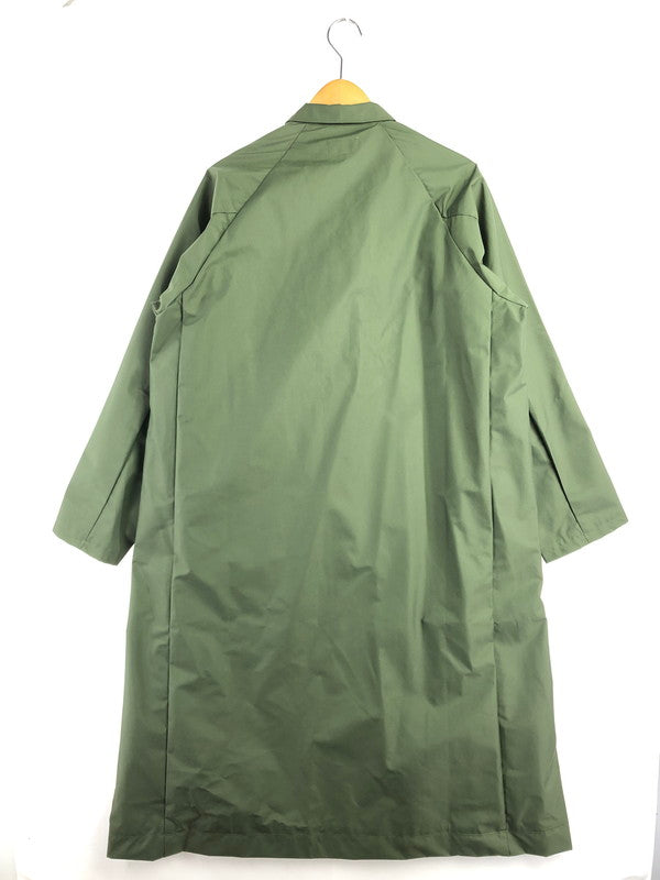 【中古品】【メンズ】 POWDERHORN MOUNTAINEERING パウダーホーン マウンテニアリング NYLON LONG COAT ナイロン ロングコート アウター 144-260622-na-24-tagh サイズ：M カラー：カーキ 万代Net店