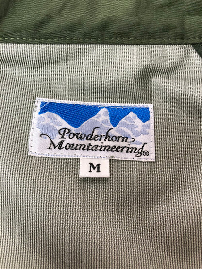 【中古品】【メンズ】 POWDERHORN MOUNTAINEERING パウダーホーン マウンテニアリング NYLON LONG COAT ナイロン ロングコート アウター 144-260622-na-24-tagh サイズ：M カラー：カーキ 万代Net店