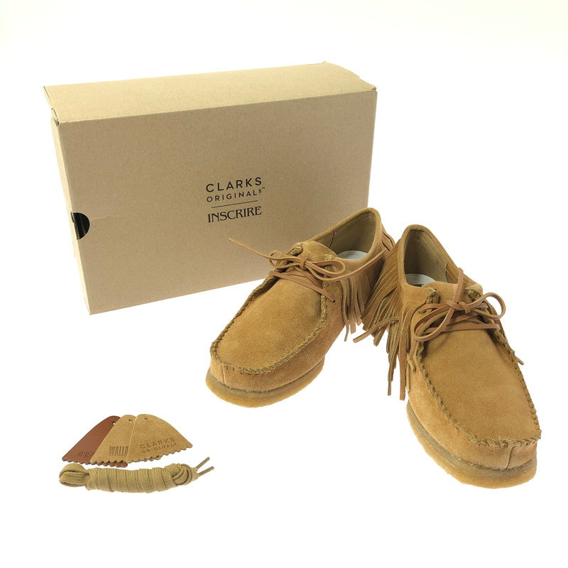 【中古品】【メンズ】 INSCRINE アンスクリア × CLARKS クラークス WALLABEE 261727007085 ワラビー ブーツ 靴 164-260627-na-06-tagh サイズ：US 9 1/2 M カラー：キャメル系 万代Net店