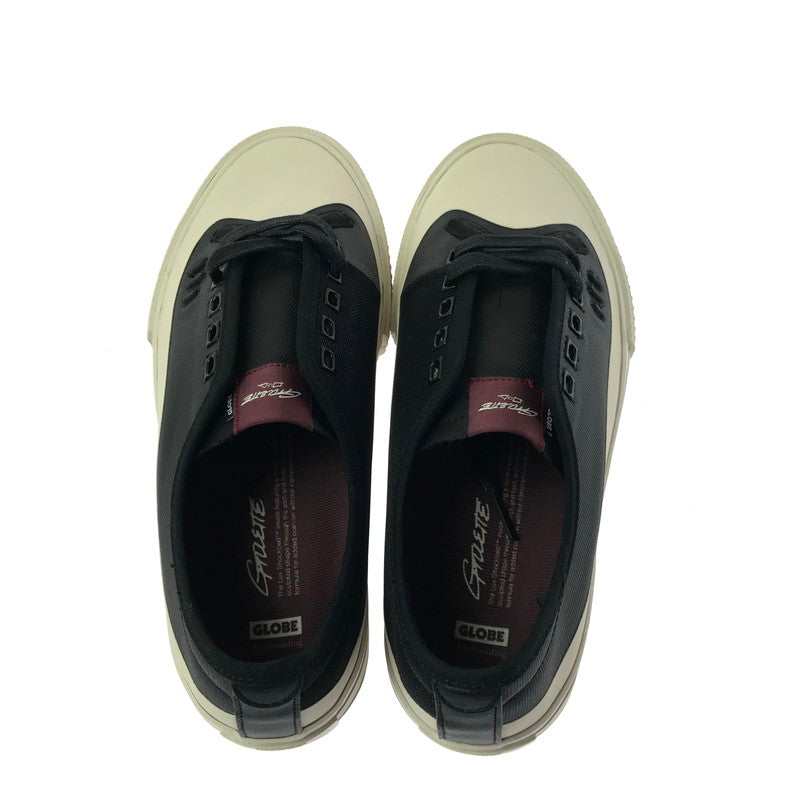 【中古美品】【メンズ】 GLOBE グローブ GILLETTE ジレット スニーカー 靴 162-260622-na-17-tagh サイズ：26.5cm US 8.5 カラー：BLACK/CREAM 万代Net店