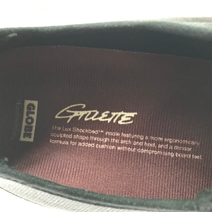 【中古美品】【メンズ】 GLOBE グローブ GILLETTE ジレット スニーカー 靴 162-260622-na-17-tagh サイズ：26.5cm US 8.5 カラー：BLACK/CREAM 万代Net店
