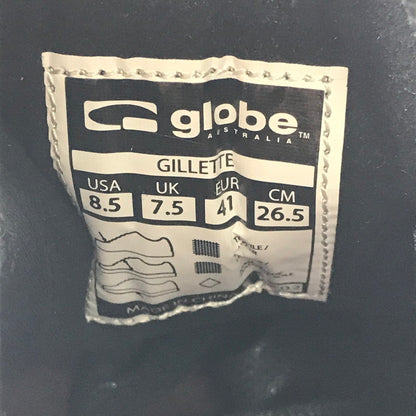 【中古美品】【メンズ】 GLOBE グローブ GILLETTE ジレット スニーカー 靴 162-260622-na-17-tagh サイズ：26.5cm US 8.5 カラー：BLACK/CREAM 万代Net店