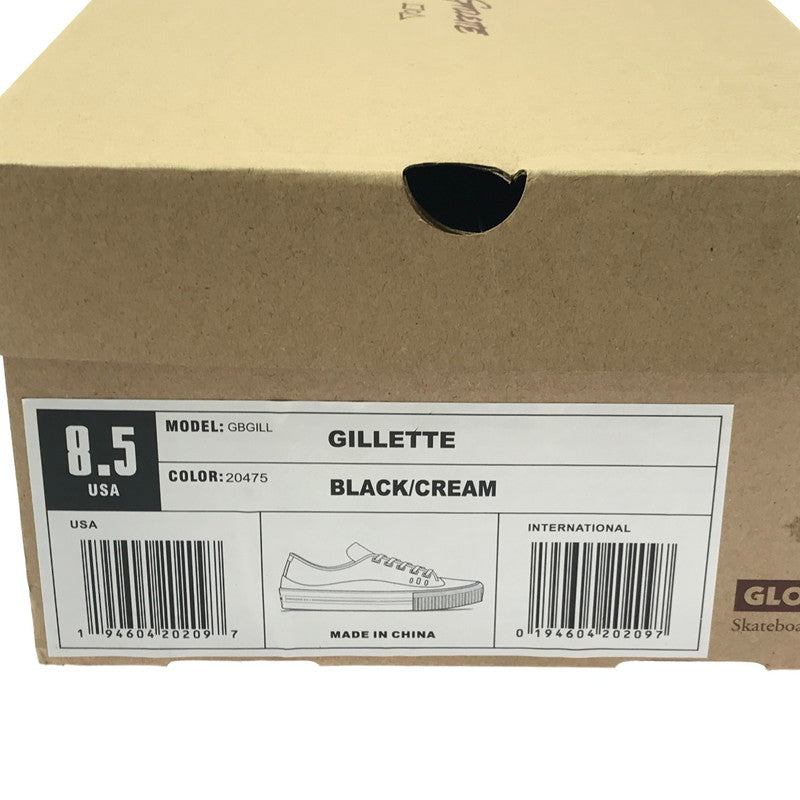【中古美品】【メンズ】 GLOBE グローブ GILLETTE ジレット スニーカー 靴 162-260622-na-17-tagh サイズ：26.5cm US 8.5 カラー：BLACK/CREAM 万代Net店