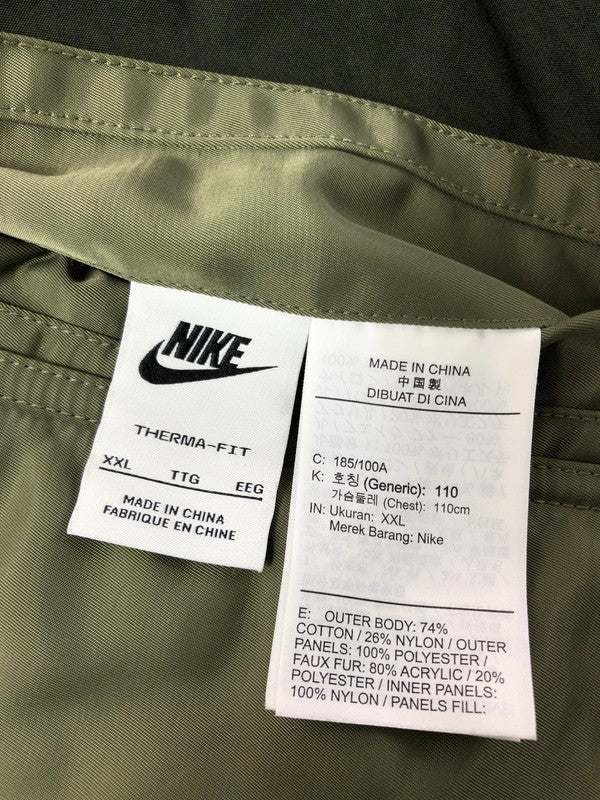 【中古品】【メンズ】 NIKE ナイキ THERMA-FIT WHITE SPACE PARKA DD6776-355 リバーシブル モッズコート アウター 148-260622-na-22-tagh サイズ：XXL カラー：カーキ 万代Net店