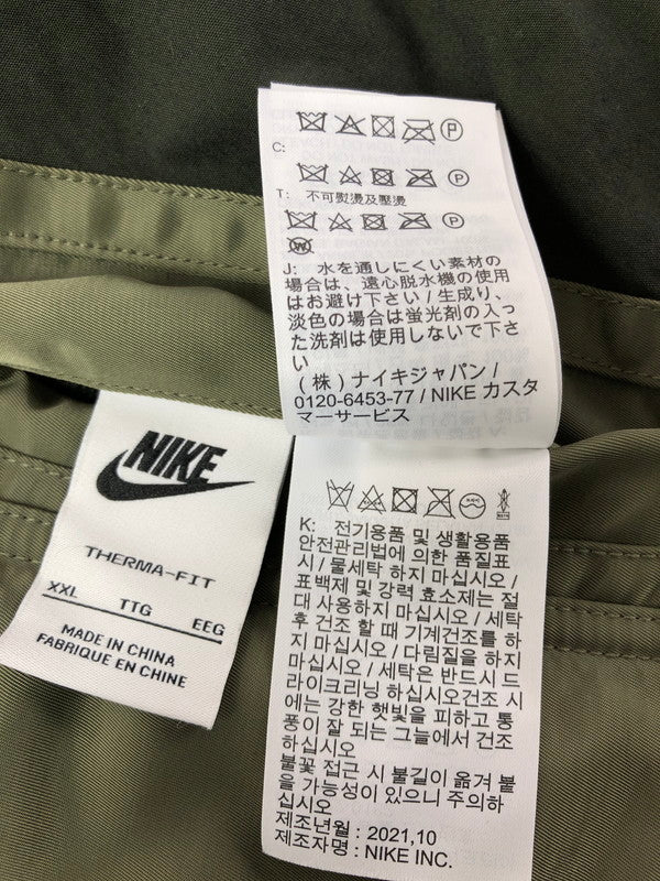 【中古品】【メンズ】 NIKE ナイキ THERMA-FIT WHITE SPACE PARKA DD6776-355 リバーシブル モッズコート アウター 148-260622-na-22-tagh サイズ：XXL カラー：カーキ 万代Net店