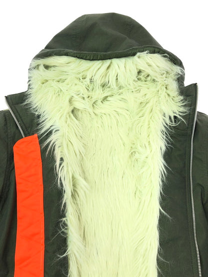 【中古品】【メンズ】 NIKE ナイキ THERMA-FIT WHITE SPACE PARKA DD6776-355 リバーシブル モッズコート アウター 148-260622-na-22-tagh サイズ：XXL カラー：カーキ 万代Net店