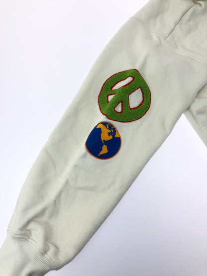 【中古品】【メンズ】 XLARGE エクストララージ FLOWER PULLOVER HOODIE 101224012009 フラワー プルオーバー フーディー 142-260619-rt-06-tagh サイズ：M カラー：ホワイト 万代Net店