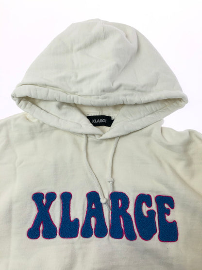 【中古品】【メンズ】 XLARGE エクストララージ FLOWER PULLOVER HOODIE 101224012009 フラワー プルオーバー フーディー 142-260619-rt-06-tagh サイズ：M カラー：ホワイト 万代Net店