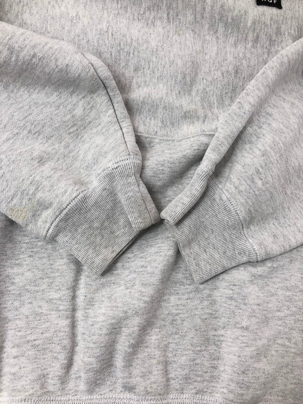 【中古品】【メンズ】 HUF ハフ HALF ZIP HOODIE ハーフ ジップ フーディー パーカー トップス 142-260619-rt-05-tagh サイズ：L カラー：グレー 万代Net店