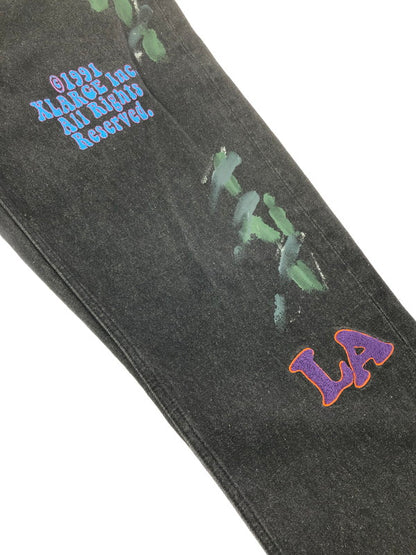 【中古品】【メンズ】 XLARGE エクストララージ FLOWER DENIM PANTS 101224031006 フラワー デニム パンツ ジーンズ ボトムス 153-260624-rt-16-tagh サイズ：32 カラー：インディゴ 万代Net店