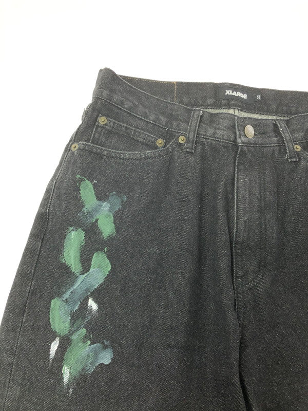【中古品】【メンズ】 XLARGE エクストララージ FLOWER DENIM PANTS 101224031006 フラワー デニム パンツ ジーンズ ボトムス 153-260624-rt-16-tagh サイズ：32 カラー：インディゴ 万代Net店