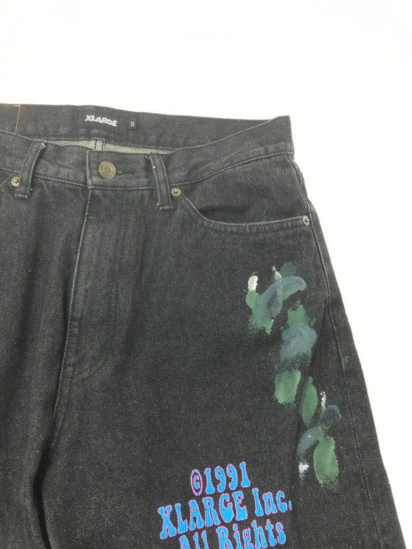 【中古品】【メンズ】 XLARGE エクストララージ FLOWER DENIM PANTS 101224031006 フラワー デニム パンツ ジーンズ ボトムス 153-260624-rt-16-tagh サイズ：32 カラー：インディゴ 万代Net店