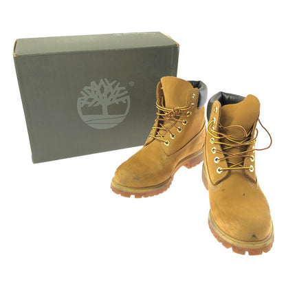 【中古品】【メンズ】 TIMBERLAND ティンバーランド 6INCH PREMIUM BOOT 010061 6インチ プレミアム ブーツ 靴 164-260627-na-10-tagh サイズ：7.5 カラー：WHEAT NUBUCK" 万代Net店