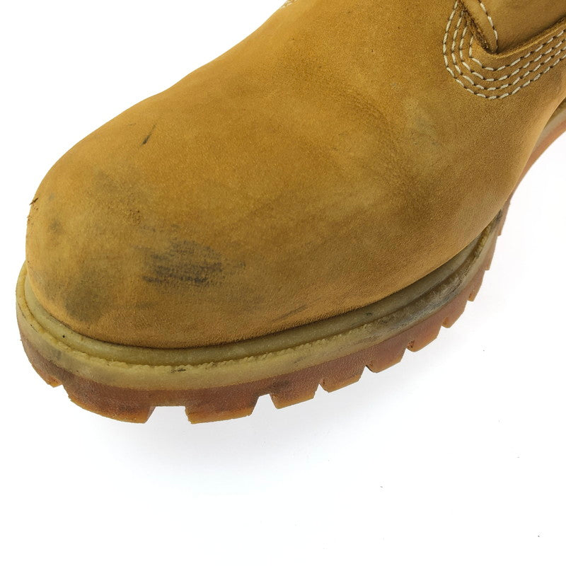 【中古品】【メンズ】 TIMBERLAND ティンバーランド 6INCH PREMIUM BOOT 010061 6インチ プレミアム ブーツ 靴 164-260627-na-10-tagh サイズ：7.5 カラー：WHEAT NUBUCK" 万代Net店