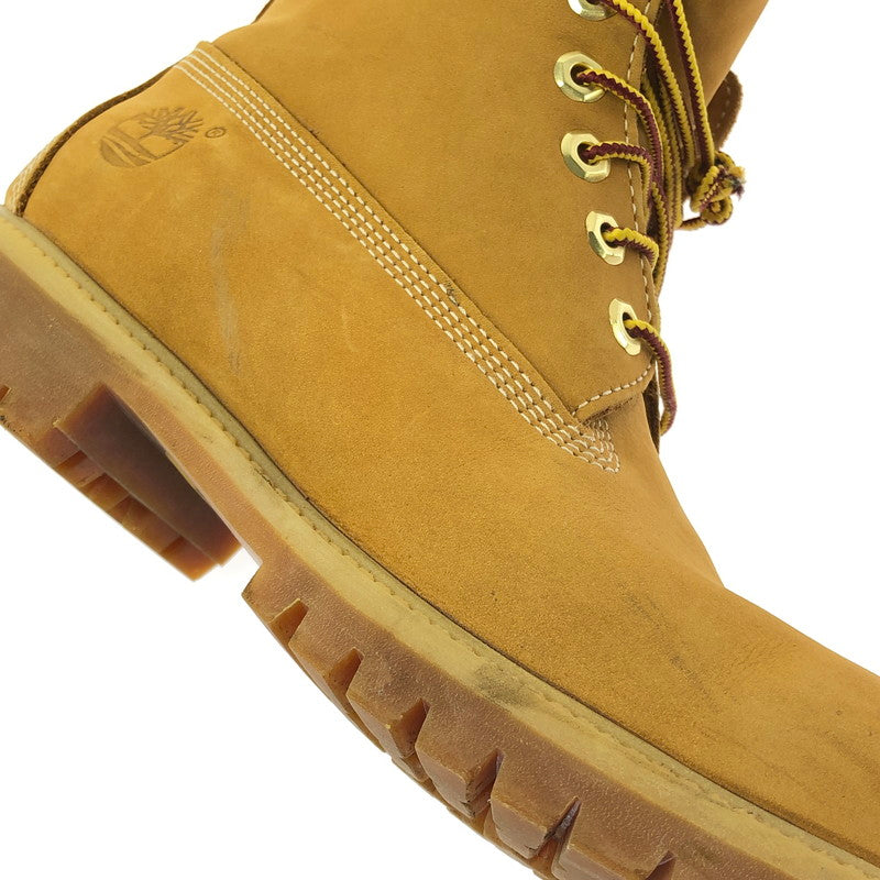 【中古品】【メンズ】 TIMBERLAND ティンバーランド 6INCH PREMIUM BOOT 010061 6インチ プレミアム ブーツ 靴 164-260627-na-10-tagh サイズ：7.5 カラー：WHEAT NUBUCK" 万代Net店