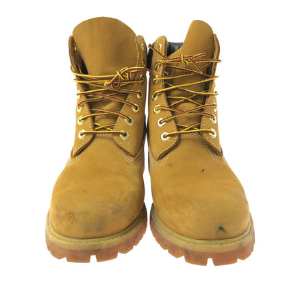 【中古品】【メンズ】 TIMBERLAND ティンバーランド 6INCH PREMIUM BOOT 010061 6インチ プレミアム ブーツ 靴 164-260627-na-10-tagh サイズ：7.5 カラー：WHEAT NUBUCK" 万代Net店
