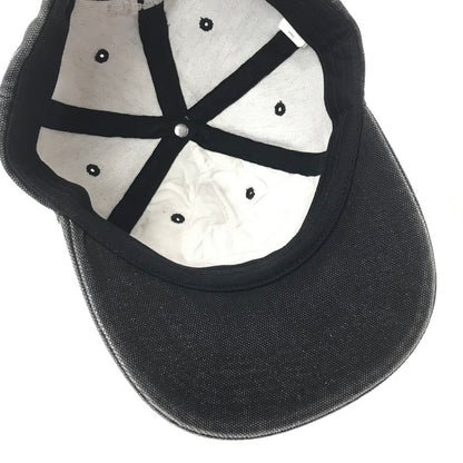 【中古品】【メンズ】 SUPREME シュプリーム 25FW PIGMENT COATED CANVAS S LOGO 6-PANEL ピグメント コーテッド キャンバス S ロゴ 6 パネル キャップ 帽子 149-260704-na-05-tagh カラー：ブラック 万代Net店