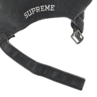 【中古品】【メンズ】 SUPREME シュプリーム 25FW PIGMENT COATED CANVAS S LOGO 6-PANEL ピグメント コーテッド キャンバス S ロゴ 6 パネル キャップ 帽子 149-260704-na-05-tagh カラー：ブラック 万代Net店