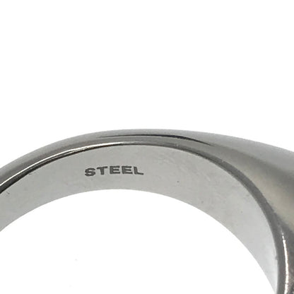 【中古品】【メンズ】 DIESEL ディーゼル OVAL D SIGNET RING オーバル D ロゴ リング 指輪 アクセサリー 193-260623-na-01-tagh サイズ：9 カラー：シルバー 万代Net店