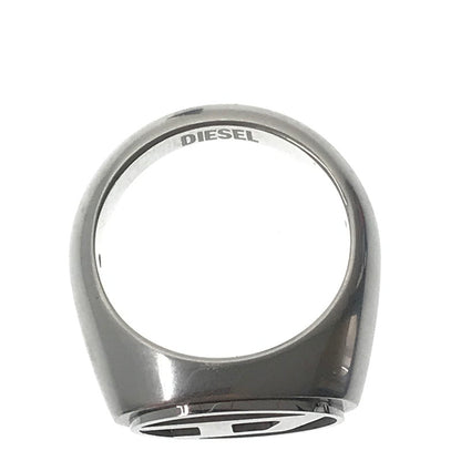 【中古品】【メンズ】 DIESEL ディーゼル OVAL D SIGNET RING オーバル D ロゴ リング 指輪 アクセサリー 193-260623-na-01-tagh サイズ：9 カラー：シルバー 万代Net店