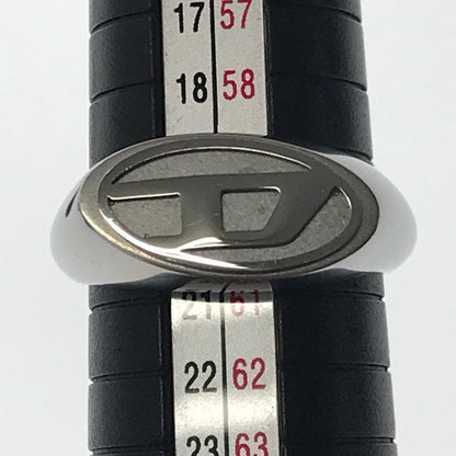 【中古品】【メンズ】 DIESEL ディーゼル OVAL D SIGNET RING オーバル D ロゴ リング 指輪 アクセサリー 193-260623-na-01-tagh サイズ：9 カラー：シルバー 万代Net店