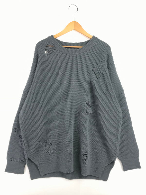 【中古品】【メンズ】 NEIGHBORHOOD ネイバー フッド SAVAGE.CREW A-KNIT.LS 202FUNH-KNM01 長袖 ニット トップス 142-260619-rt-25-tagh サイズ：M カラー：グレー 万代Net店